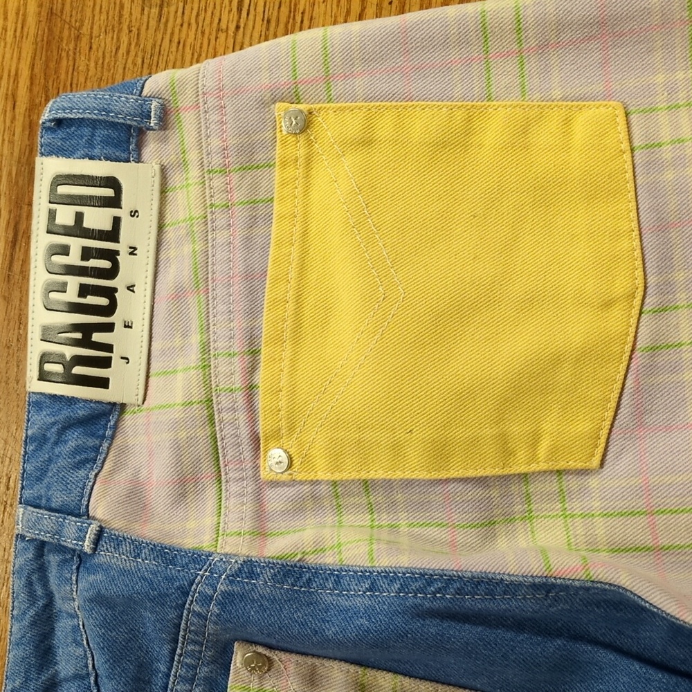 The Ragged Priest Highway Jeans Boho Patchwork Flare Size 26 - Picture 9 of 11